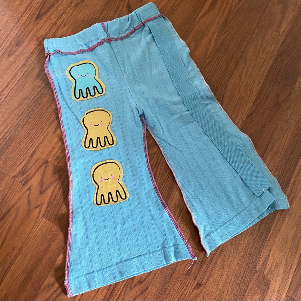 Octopus pants size 3T handmade OOAK - Picture 1 of 5